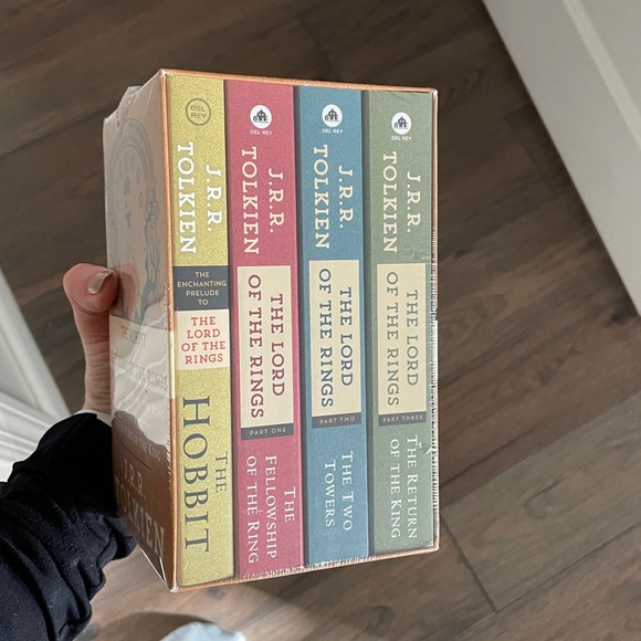 J.R.R. Tolkien 4-Book Boxed Set: The Hobbit and The Lord of the Rings NEW - Picture 2 of 2